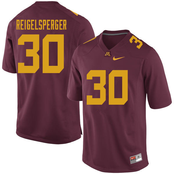 Men #30 Alex Reigelsperger Minnesota Golden Gophers College Football Jerseys Sale-Maroon